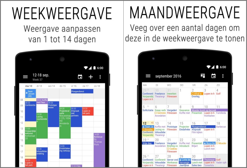 Download gratis Business Calendar 2 ultieme agenda app