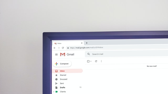 gmail op laptop